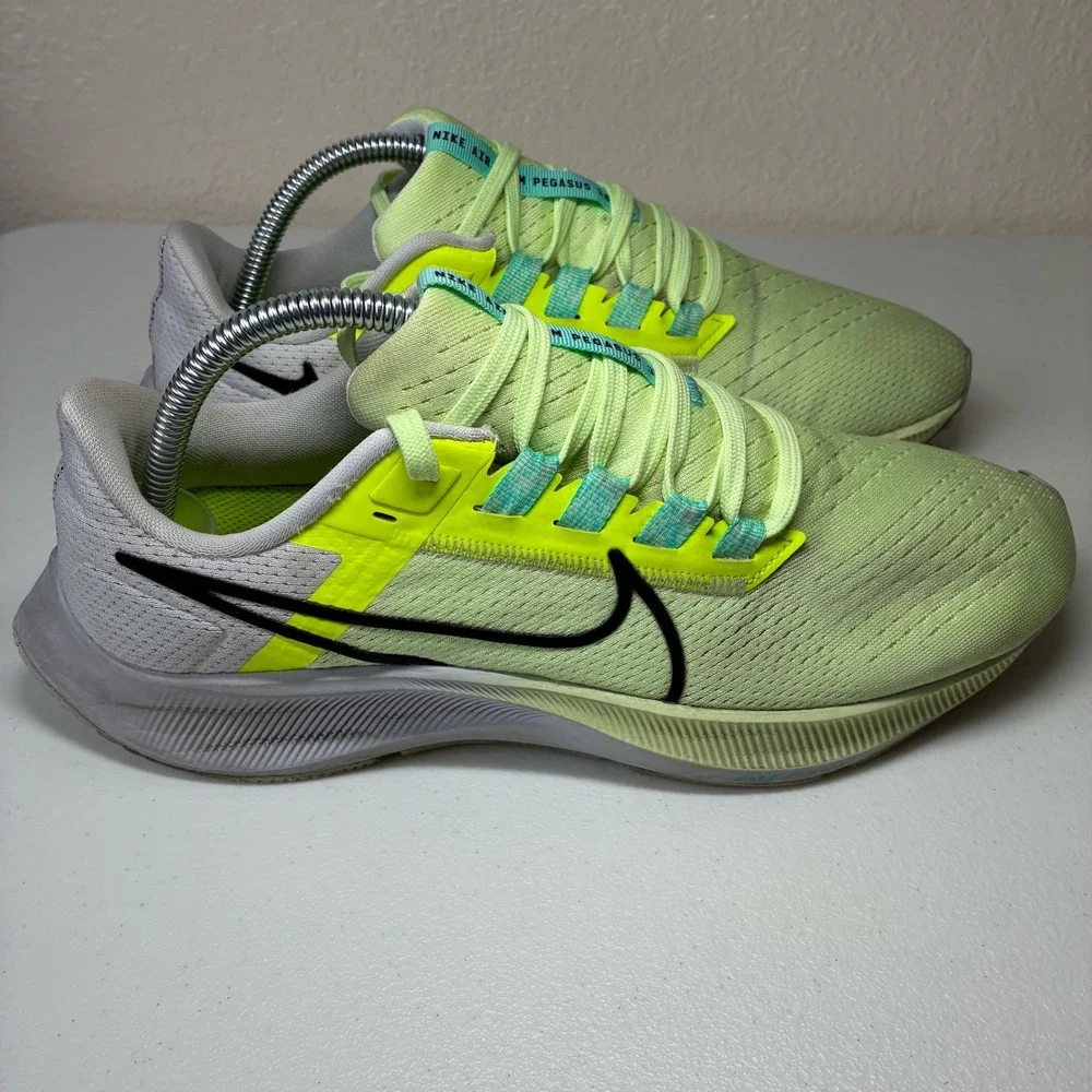 Nike Air Zoom‎ Pegasus 38 Womens Running Shoes Barely Volt Black Teal DJ5397-700